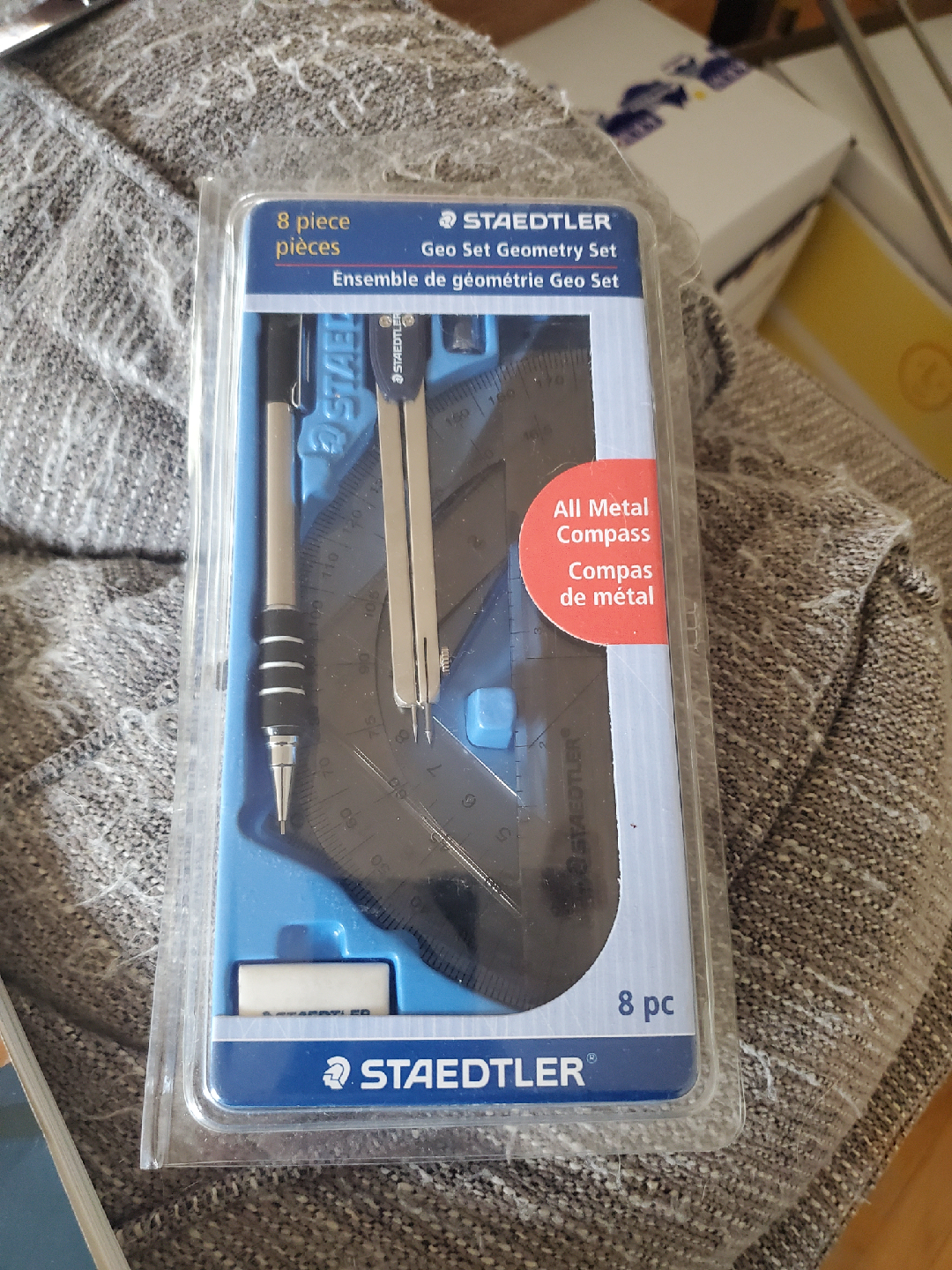 New Staedtler Geo Set Geometry Set 8 Piece
