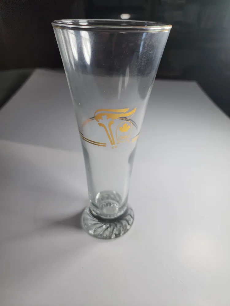 Vintage 1988 Calgary Olympics Tall Glass image indicator(2)