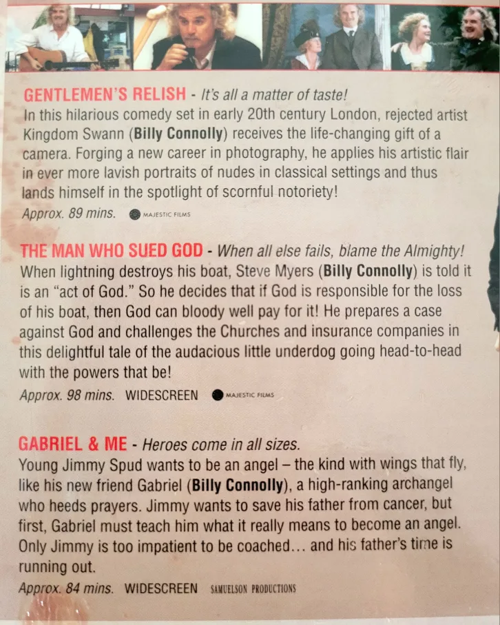 Billy Connolly 3 Disc Set Brand New image indicator(3)