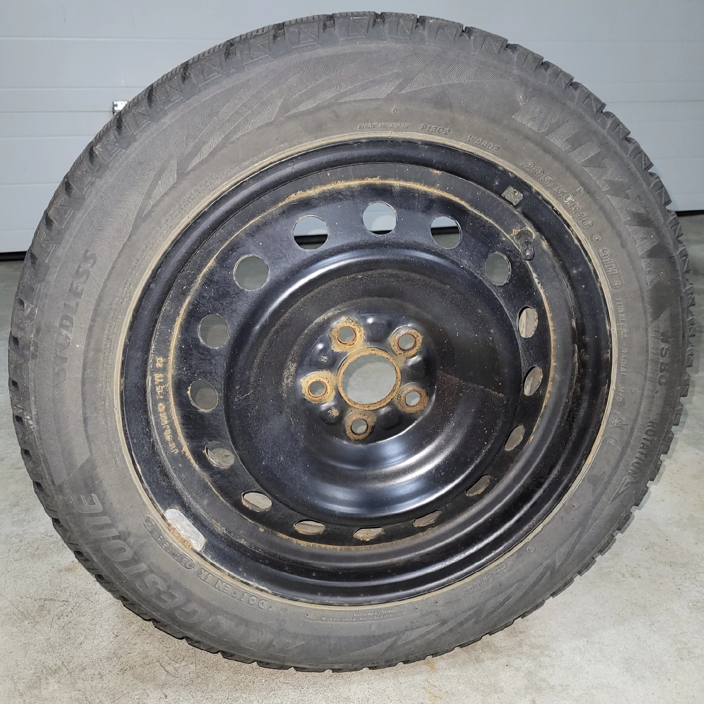 Set of 4 Steel Rims 16x6.5, 5x100 w/ TPMS - photo 2