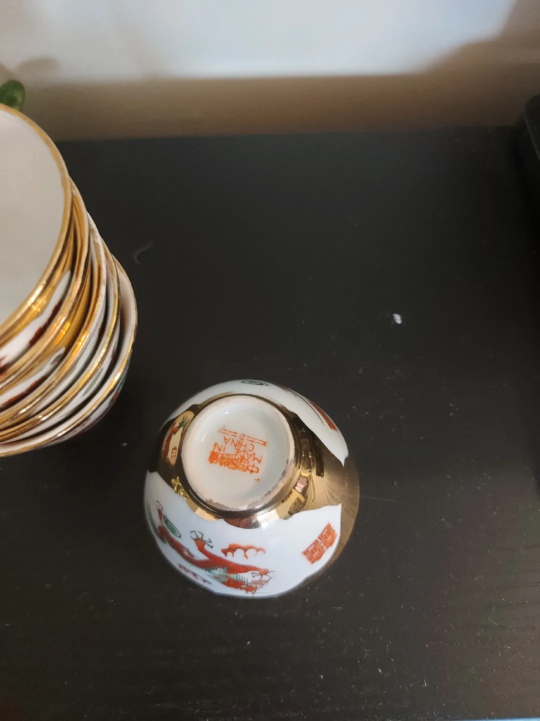 Set of 6 Chinese Dragon Tea Cups image indicator(3)