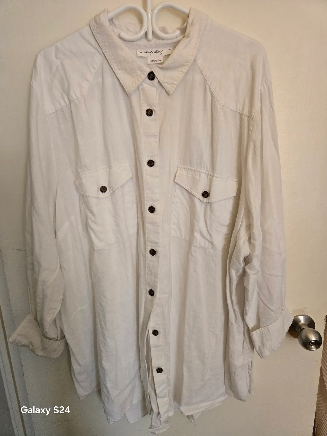 In Every Story White Button-Up Shirt thumbnail