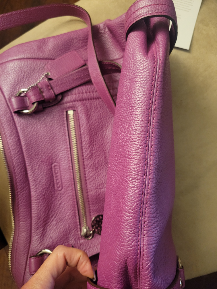 Coach LTH Alexandra Purple Leather Satchel - photo 5