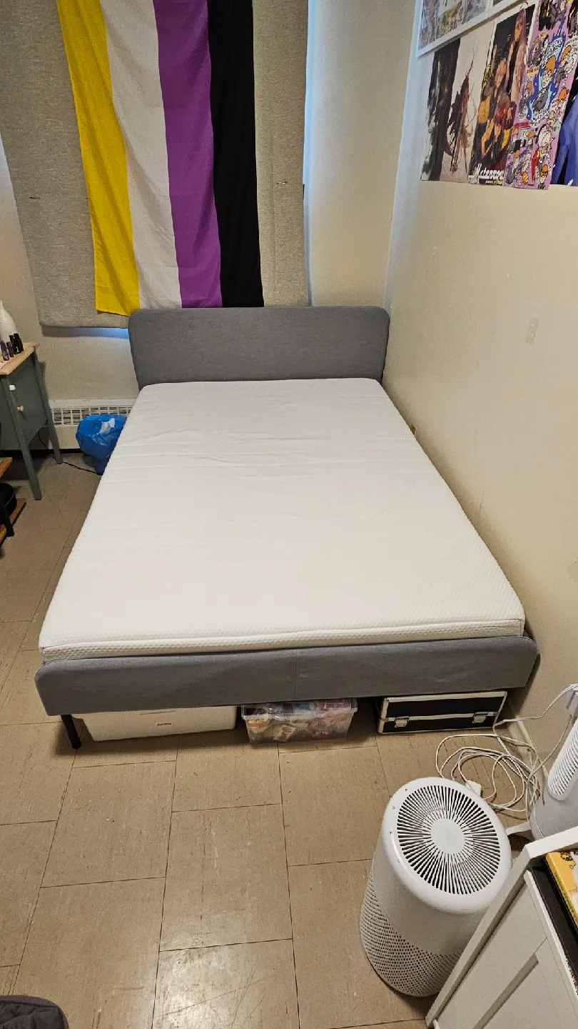 Ikea Full Frame and Mattress thumbnail