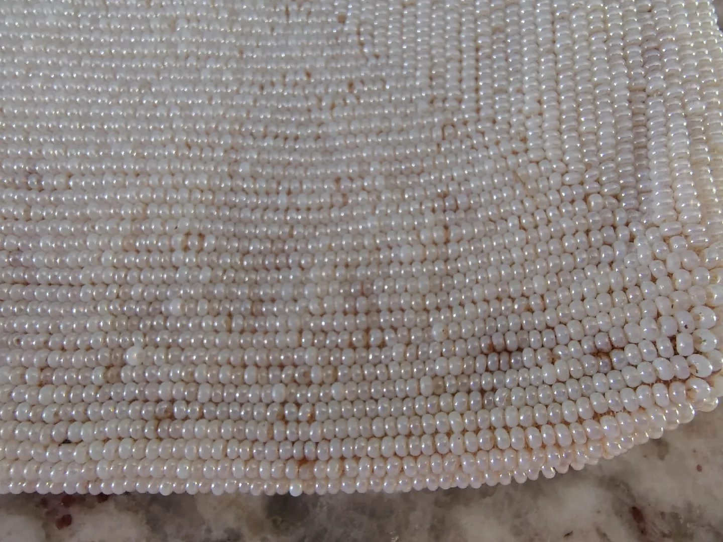 Vintage Delill Seed Beaded Clutch - Made in Belgium image indicator(9)