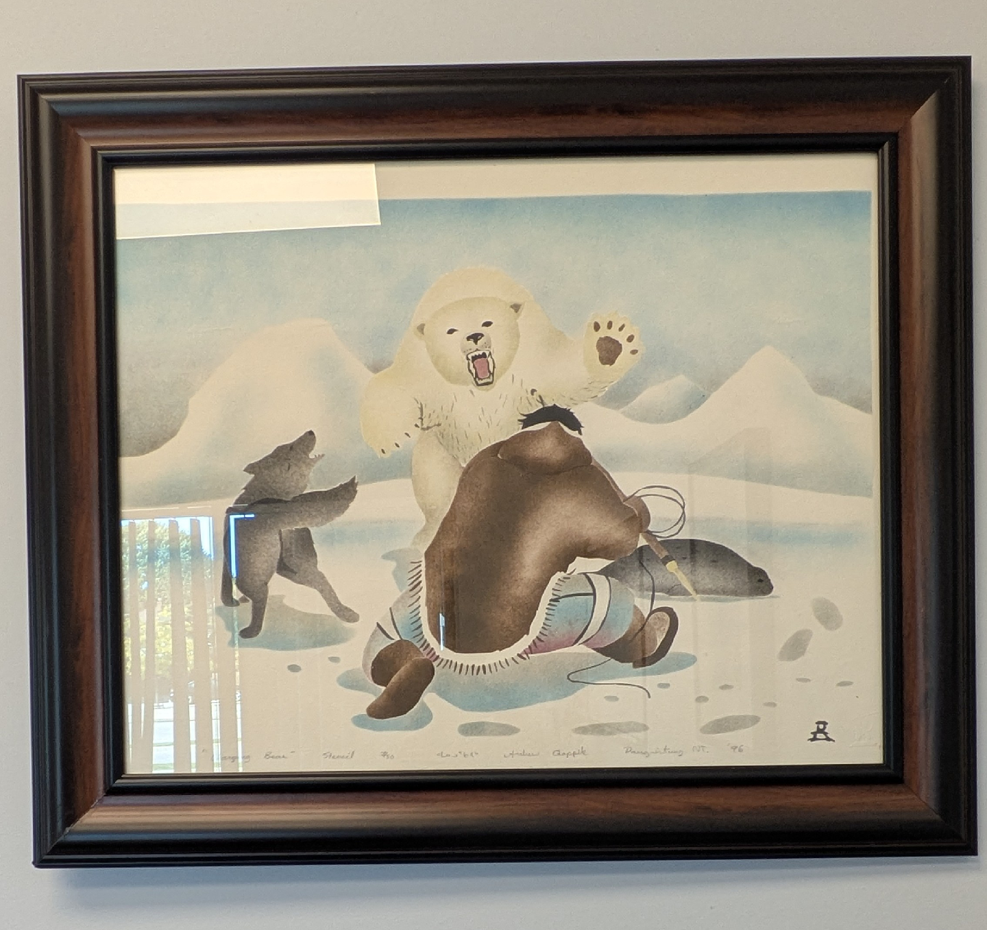 Andrew Qappik Print - "Changer Bear" Stencil