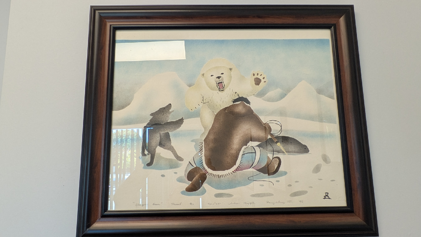 Andrew Qappik Print - "Changer Bear" Stencil - photo 3
