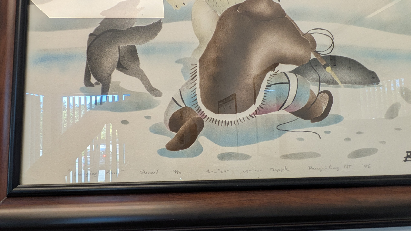 Andrew Qappik Print - "Changer Bear" Stencil - photo 4