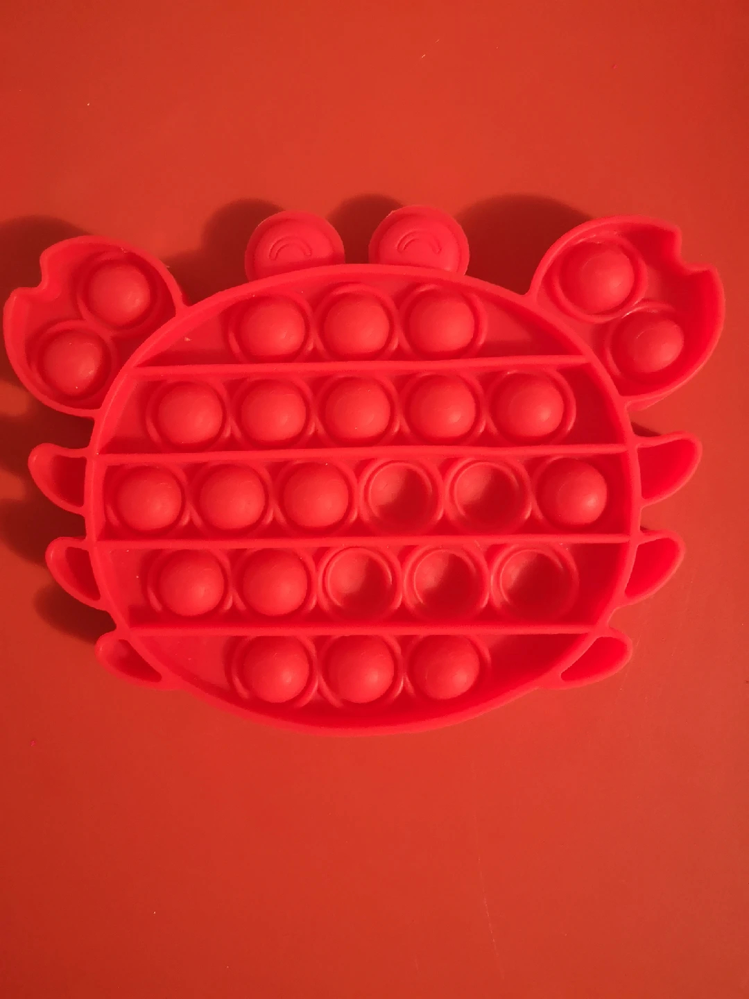 Red Crab Pop It Fidget Toy