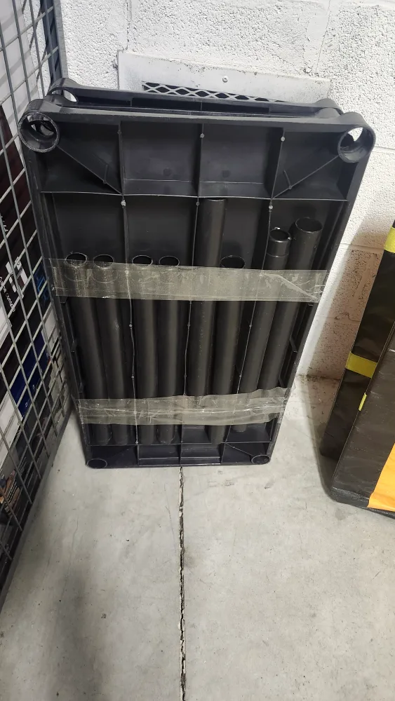 4-Tier Black Plastic Shelving Unit image indicator(3)