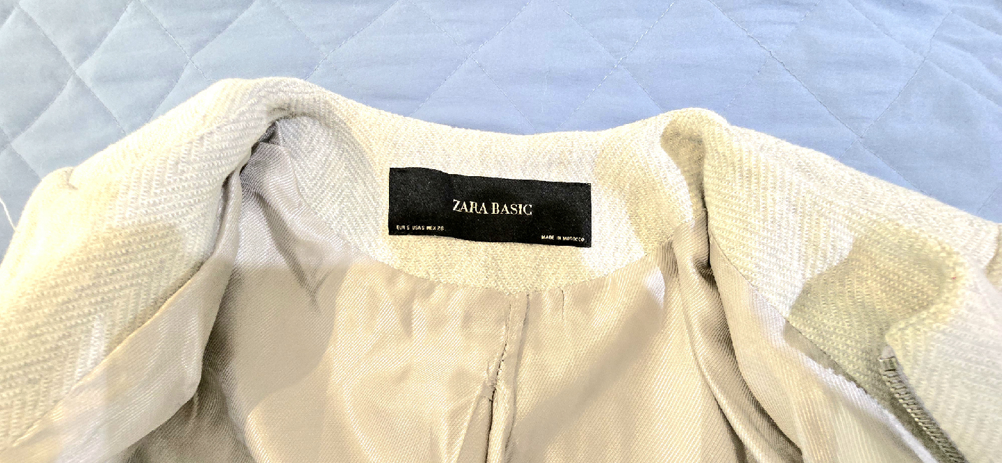 Zara Basic Beige Zip-Up Jacket - photo 3