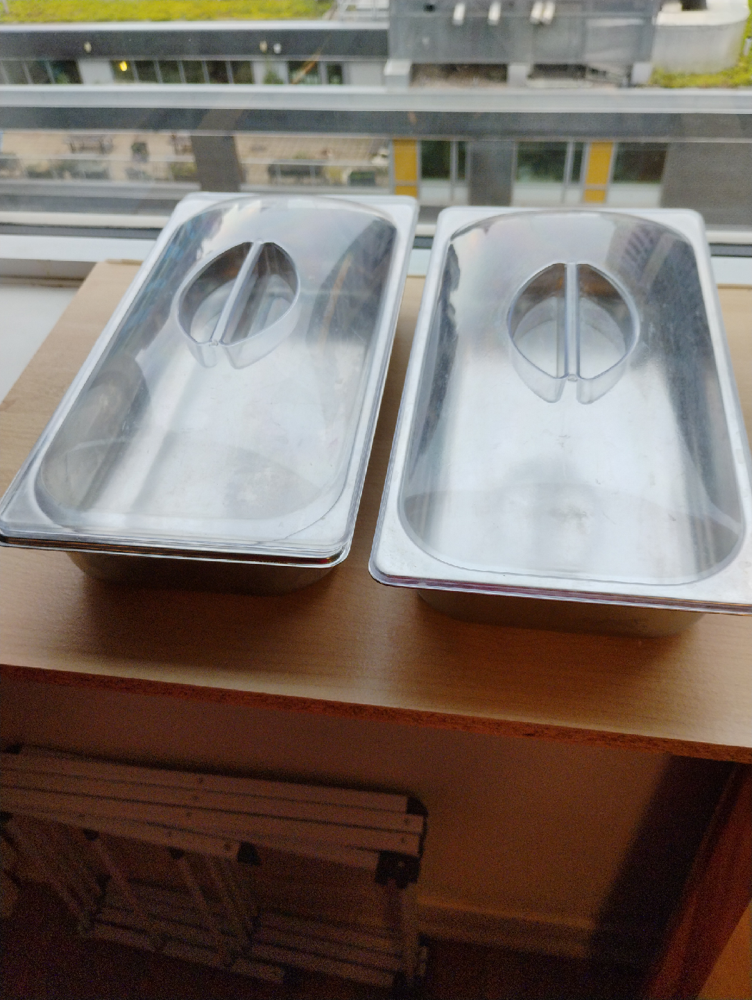 Stainless Steel Food Trays with Lids