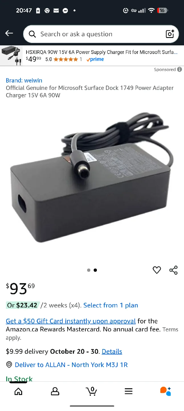 Microsoft Surface Dock Power Adapter image indicator(2)