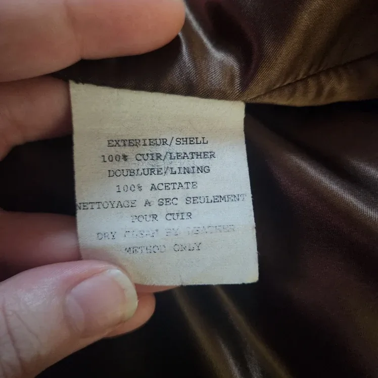 Brown Real Leather Jacket - Size M image indicator(3)