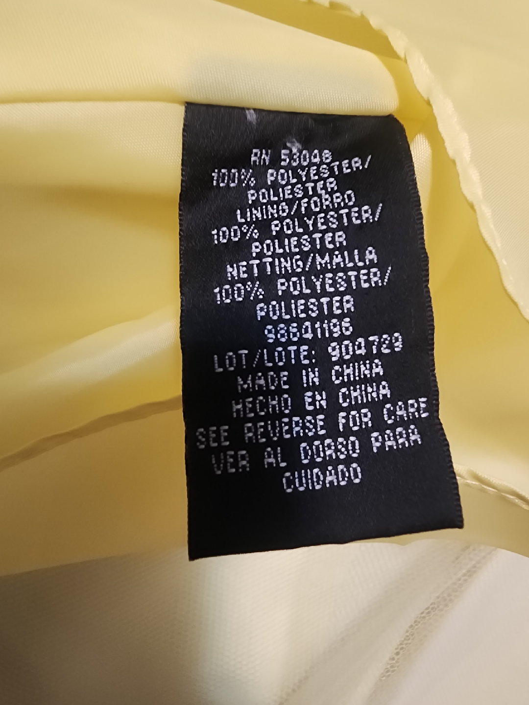 Yellow Formal Dress - Polyester - photo 3