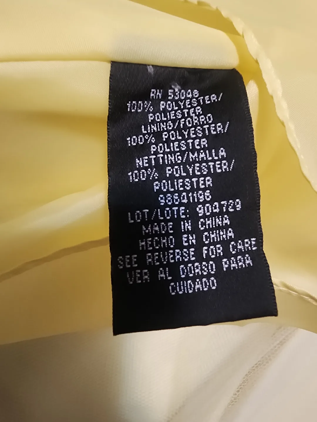 Yellow Formal Dress - Polyester image indicator(3)