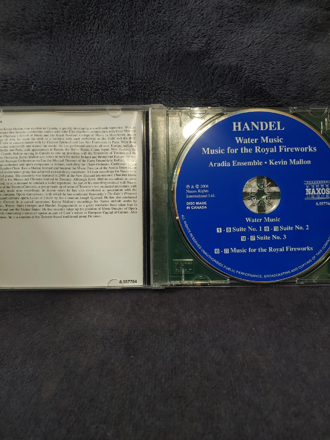 Handel Water Music & Royal Fireworks CD - photo 3