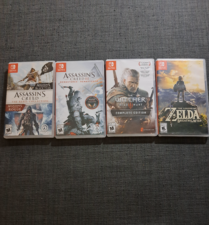 Nintendo Switch Games: Zelda, Witcher, Assassin's Creed
