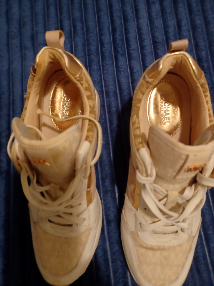 Michael Kors White/Gold Sneakers - photo 2