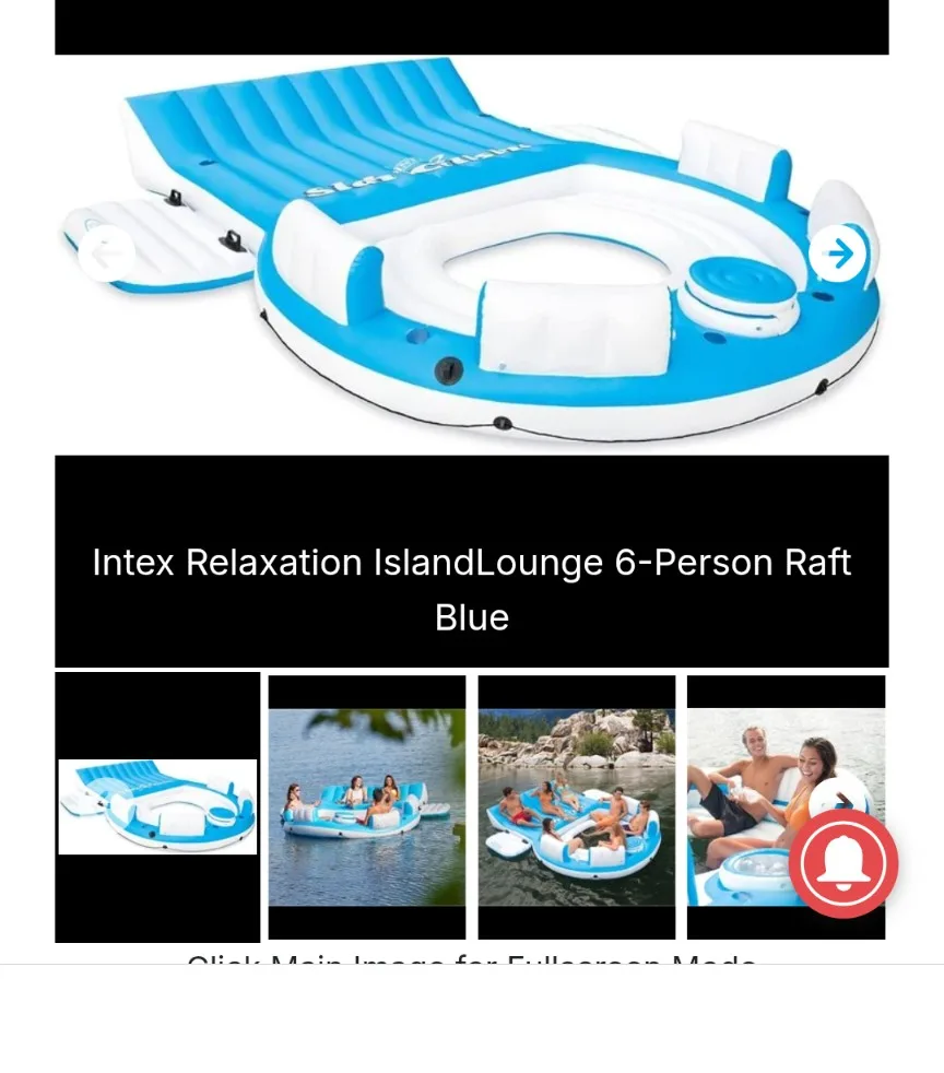 Intex Relaxation Island Lounge 6-Person Raft - Blue image indicator(3)