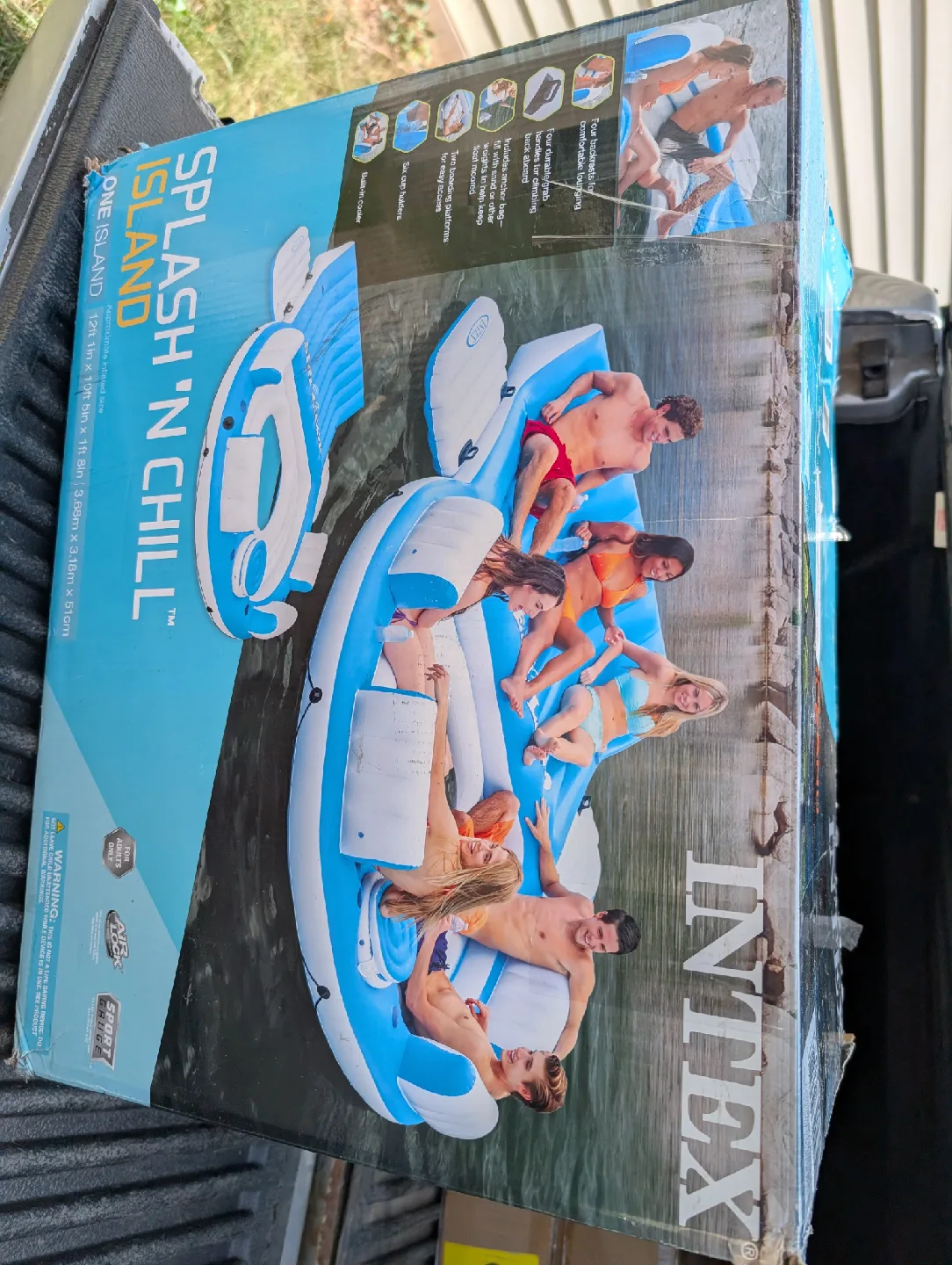 Intex Relaxation Island Lounge 6-Person Raft - Blue image indicator(4)