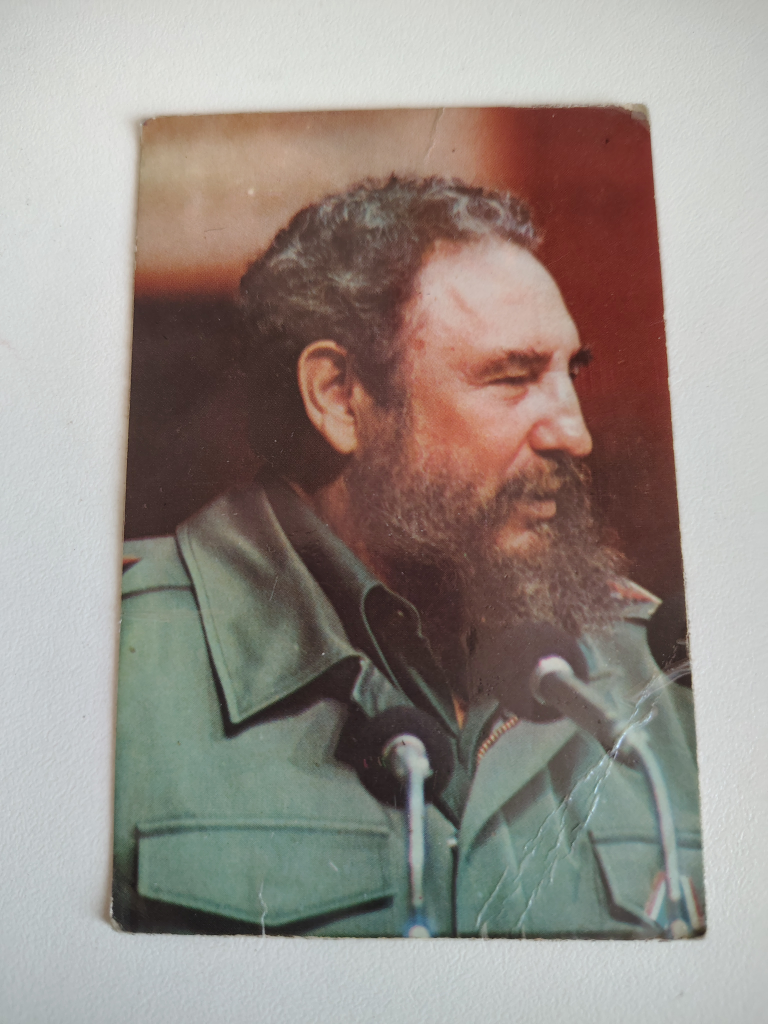 1983 Fidel Castro Radio Habana Cuba Wallet Card