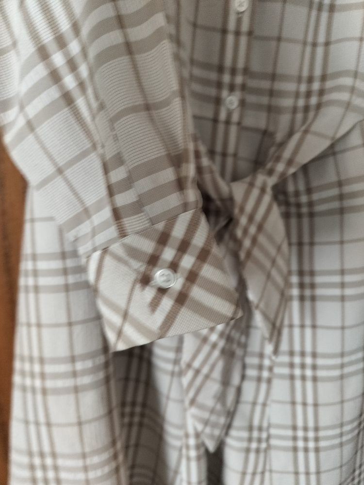 Calvin Klein Plaid Tie-Front Dress Size 6 - photo 3