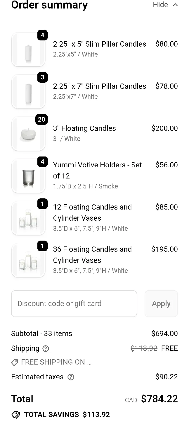 Yummi Candle + Holders for wedding image indicator(7)