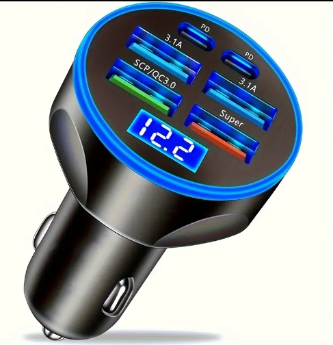 Car Charger Adapter with Multiple USB Ports - photo 2