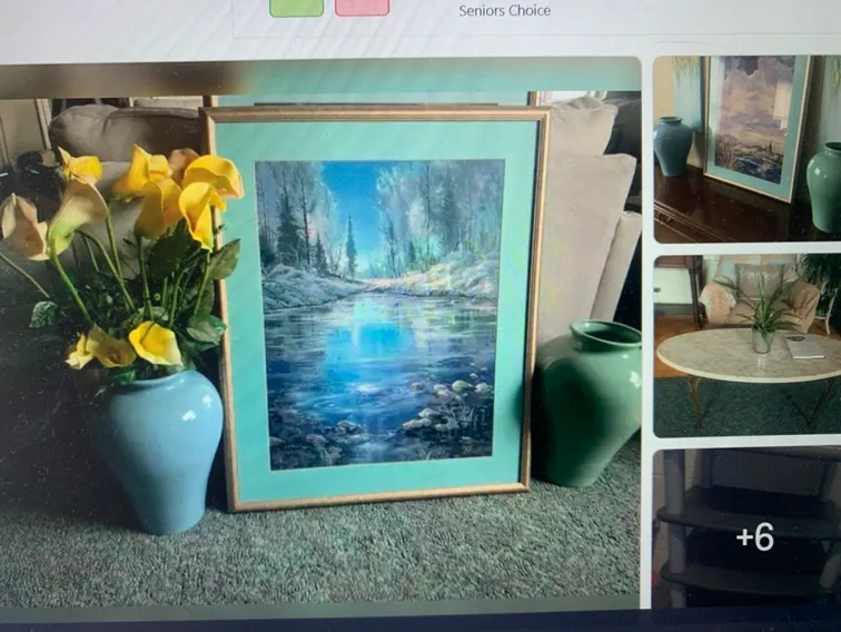 Moving Sale- Painting, mirrors, vase lilies etc. image indicator(2)