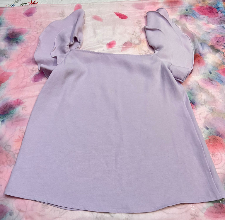 Lilac Puff Sleeve Mini Dress - photo 2