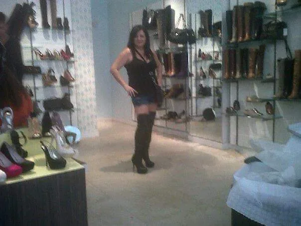 Black Thigh High Heel Boots thumbnail
