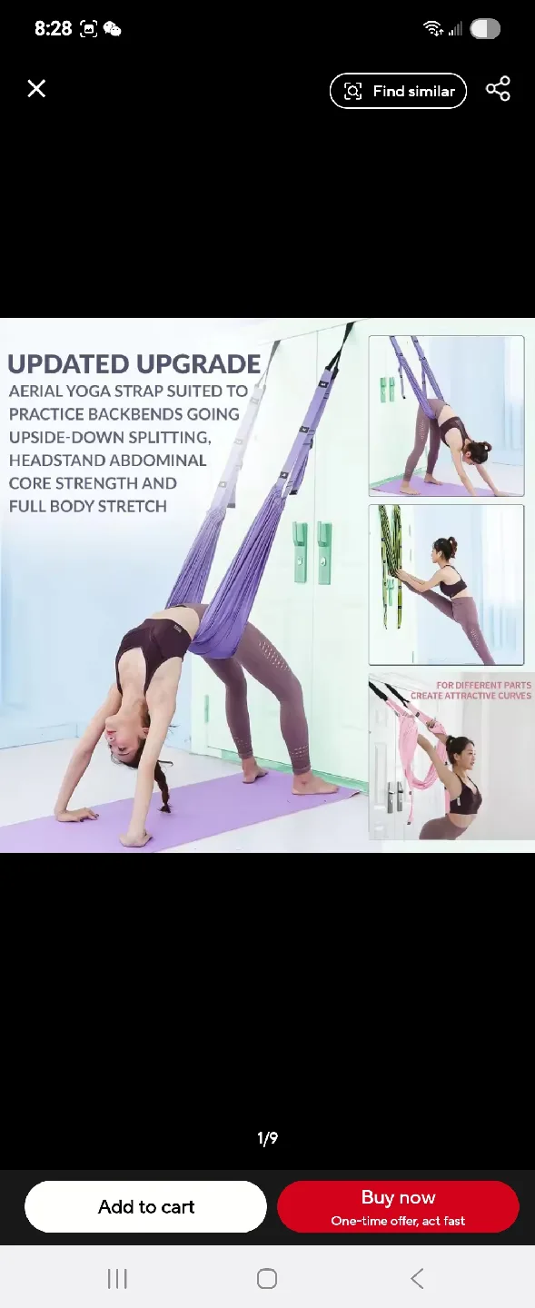 Aerial Yoga Swing Set - Purple thumbnail