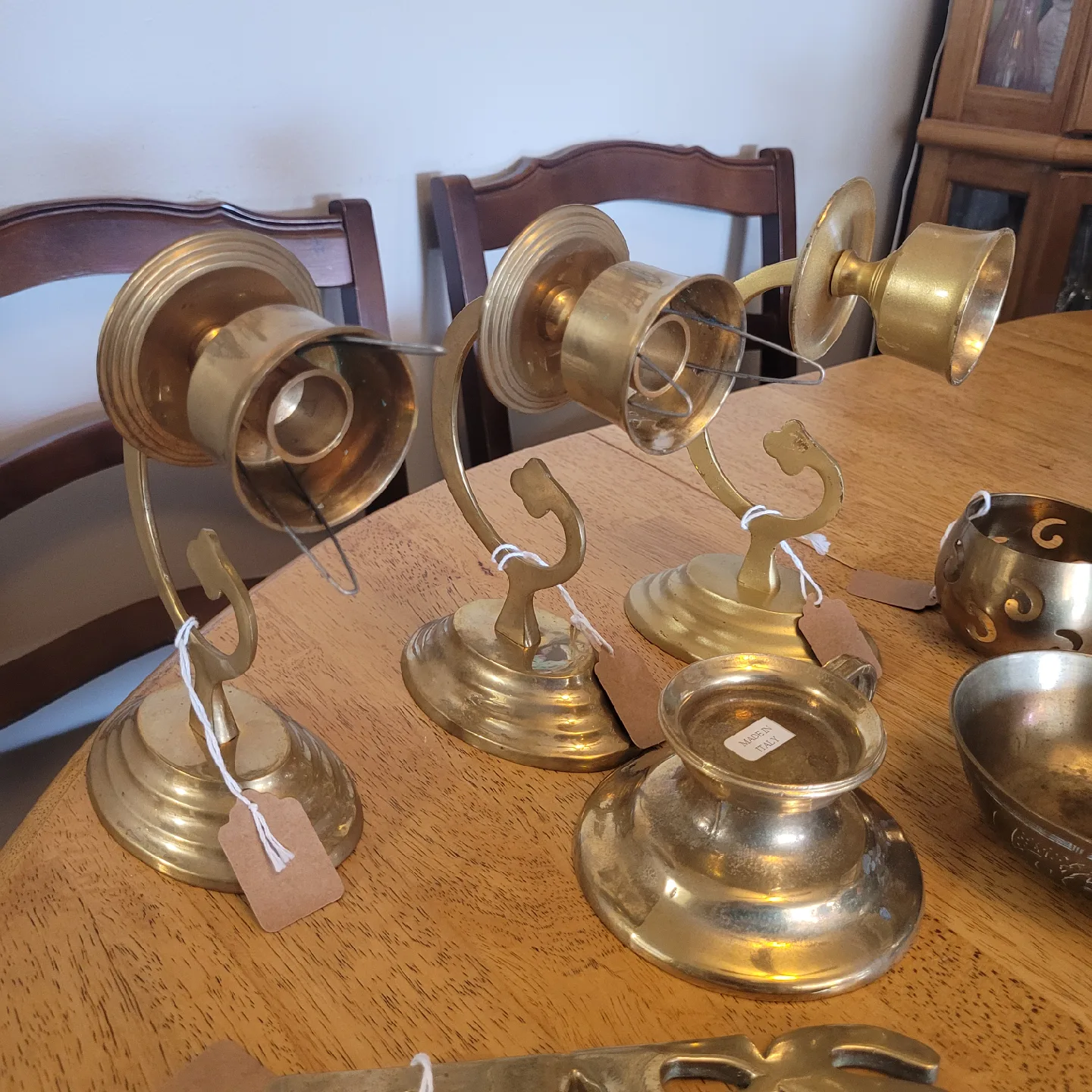 Lot of 9 Vintage Brass Items 5.00 each or all 9 for 25.00 image indicator(3)