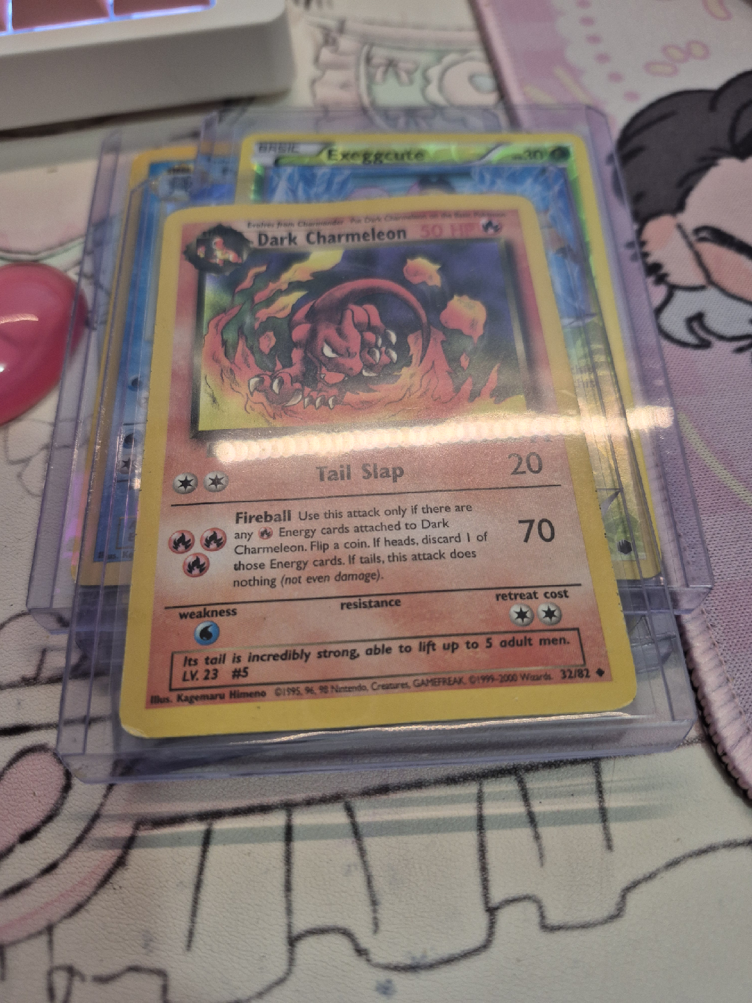 bent dark charmeleon pokemon card 32/82