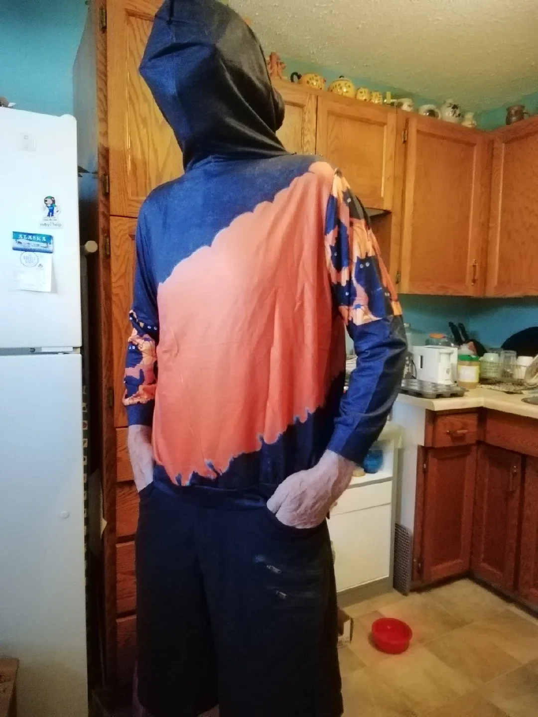 Halloween Skeleton Hoodie - Orange/Black image indicator(3)