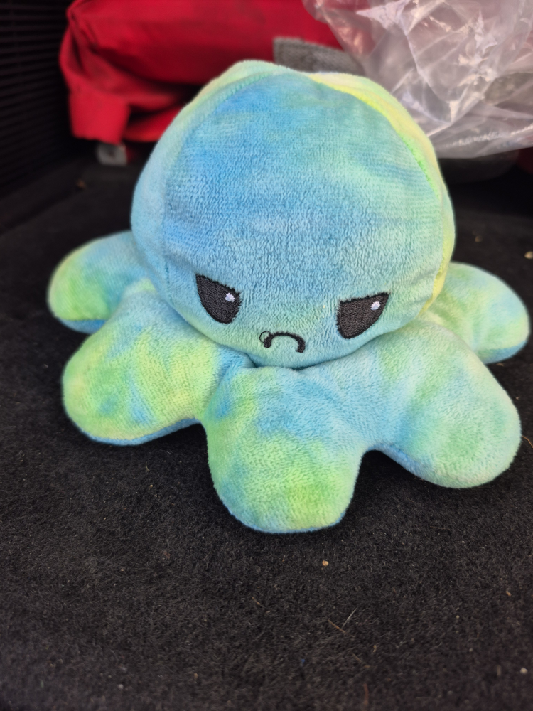 Reversible Octopus Plushie - Blue & Green - photo 2