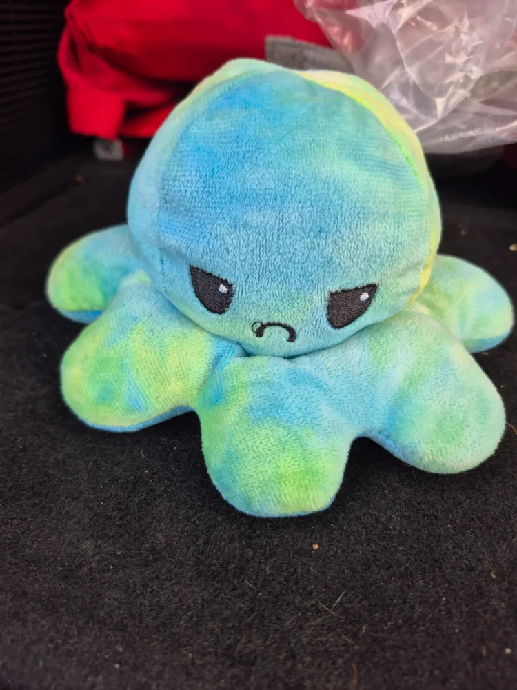 Reversible Octopus Plushie - Blue & Green image indicator(2)