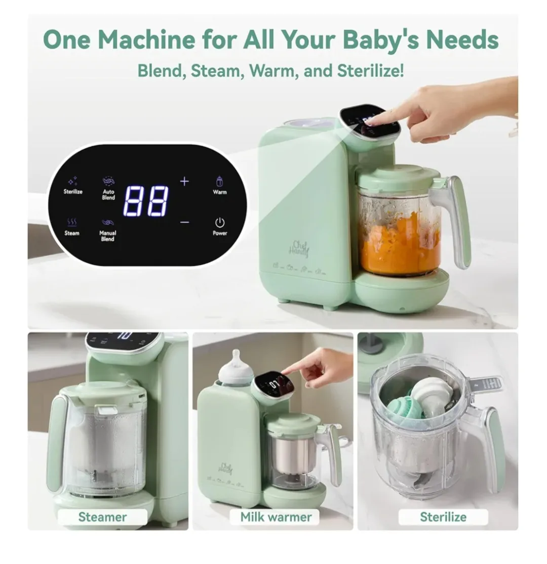 Baby Food Processor - Blend, Steam, Warm, Sterilize Make Puree image indicator(2)