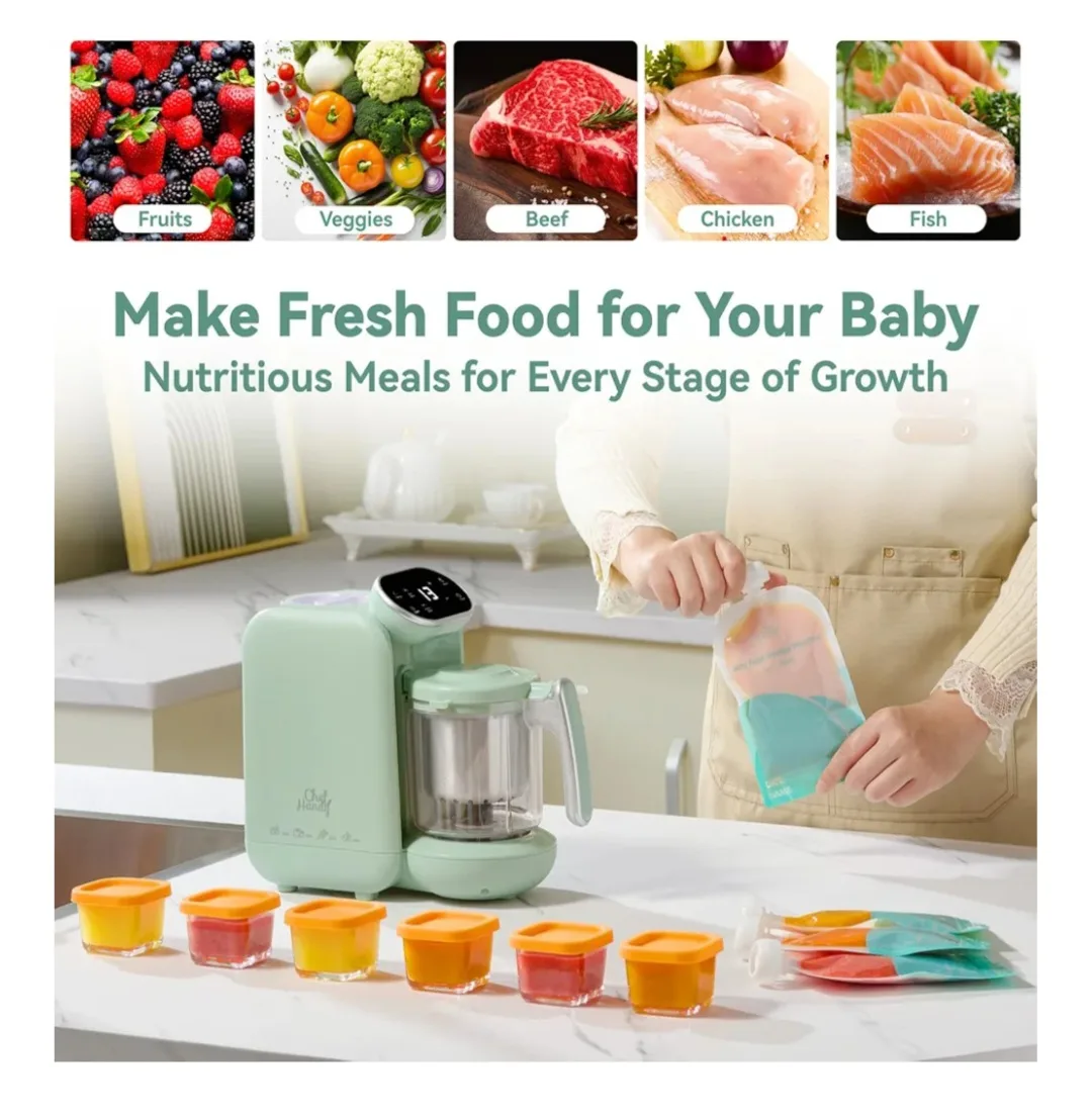 Baby Food Processor - Blend, Steam, Warm, Sterilize Make Puree image indicator(6)