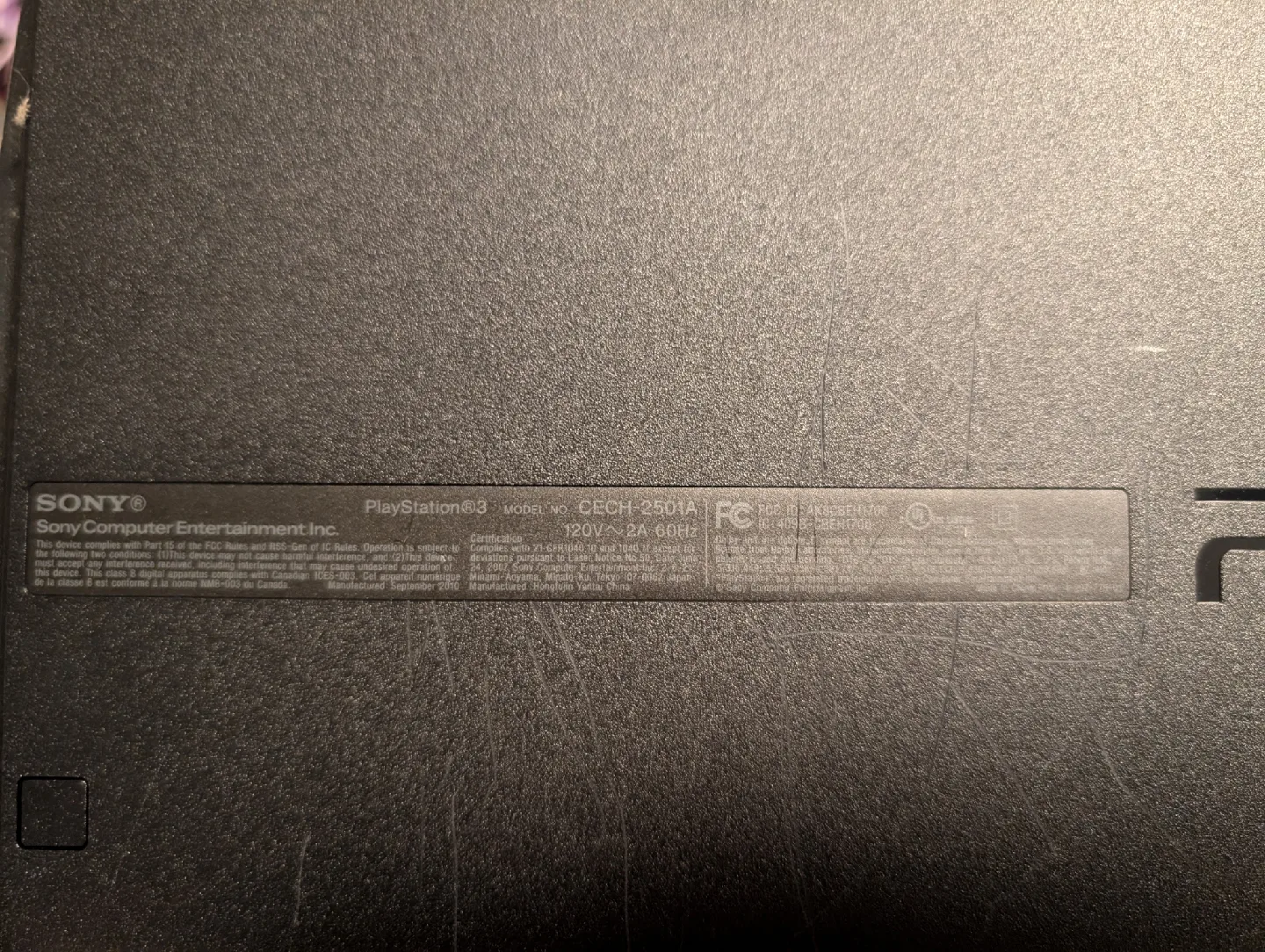 Sony PlayStation 3 (PS3) CECH-2501A image indicator(3)