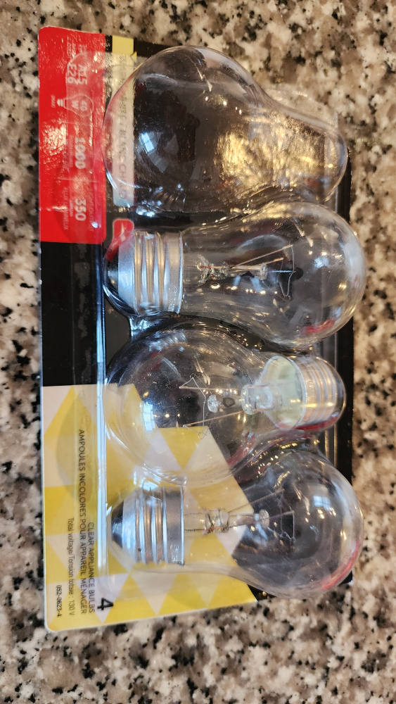 3-Pack A15 40W Light Bulbs - Open