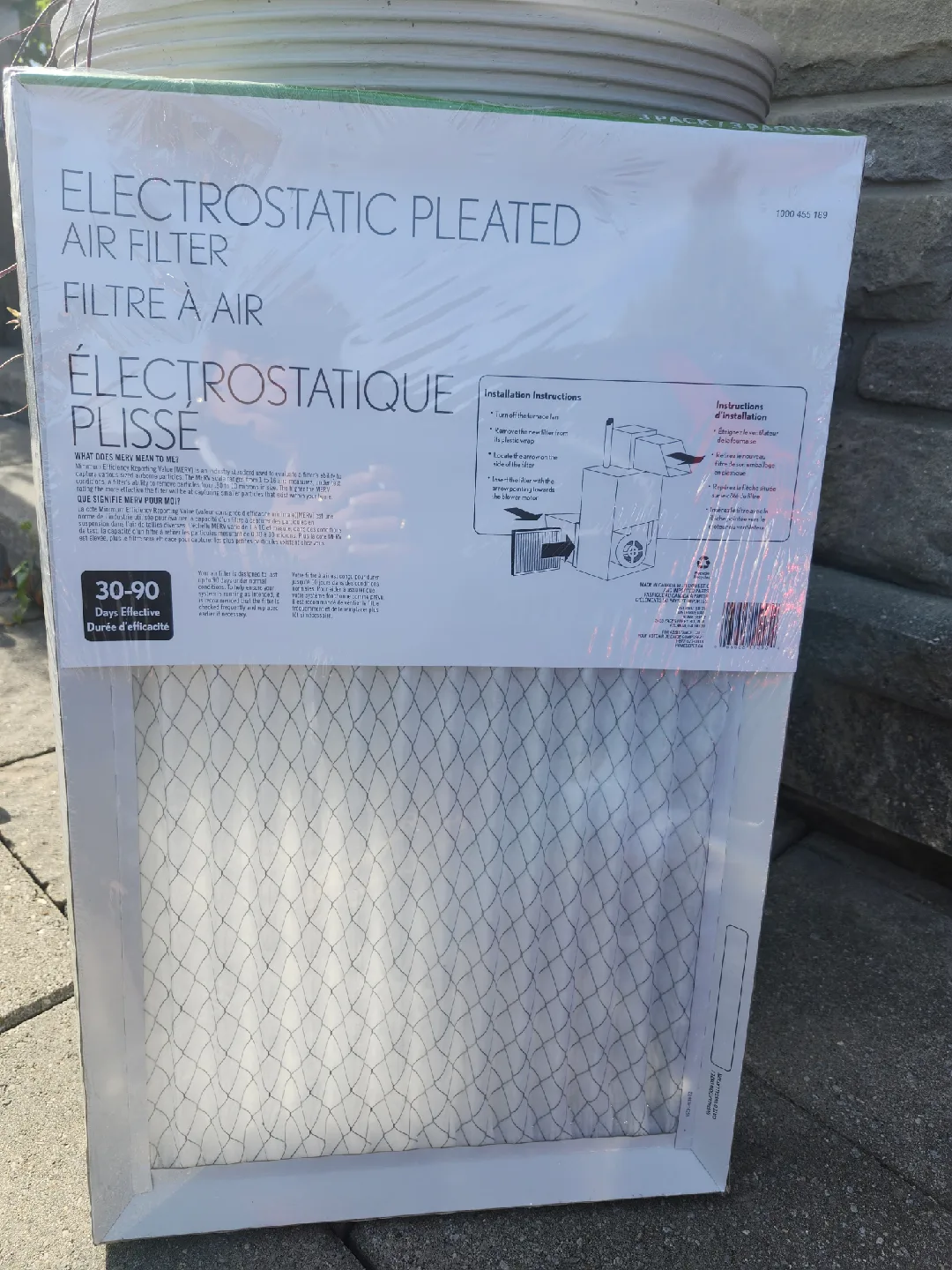 Electrostatic Pleated Air Filter 16x25x1 thumbnail