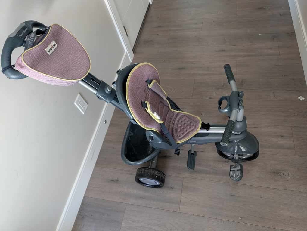 smarTrike Grey and Purple Tricycle 🧡 - photo 4