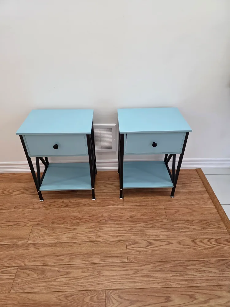 Trent Austin Design End Table - Light Blue Nightstand image indicator(10)