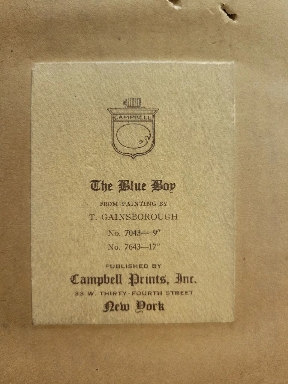 "The Blue Boy" Print by T. Gainsborough - photo 3