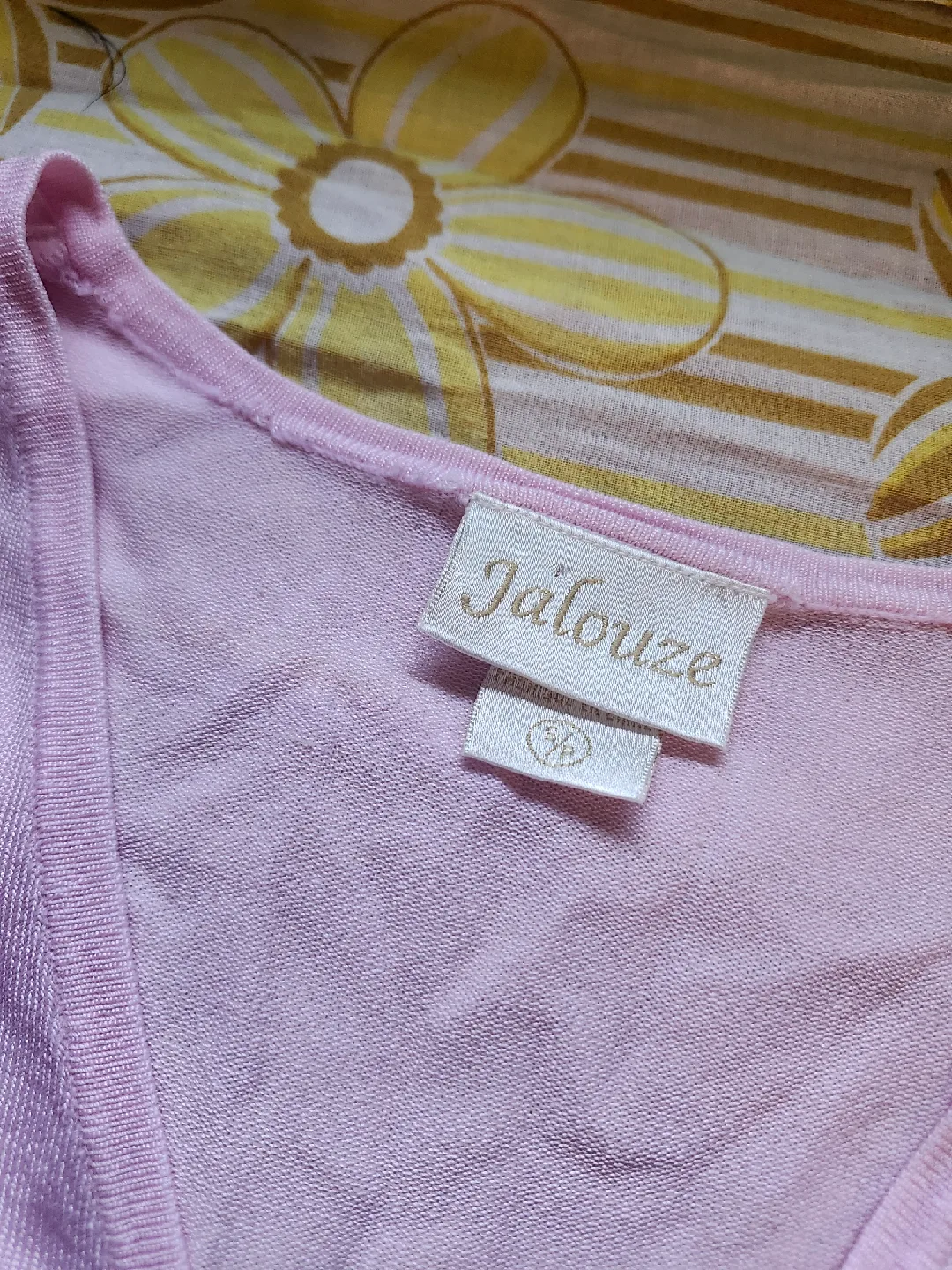 Pink long sleeve balletcore wrap top image indicator(4)