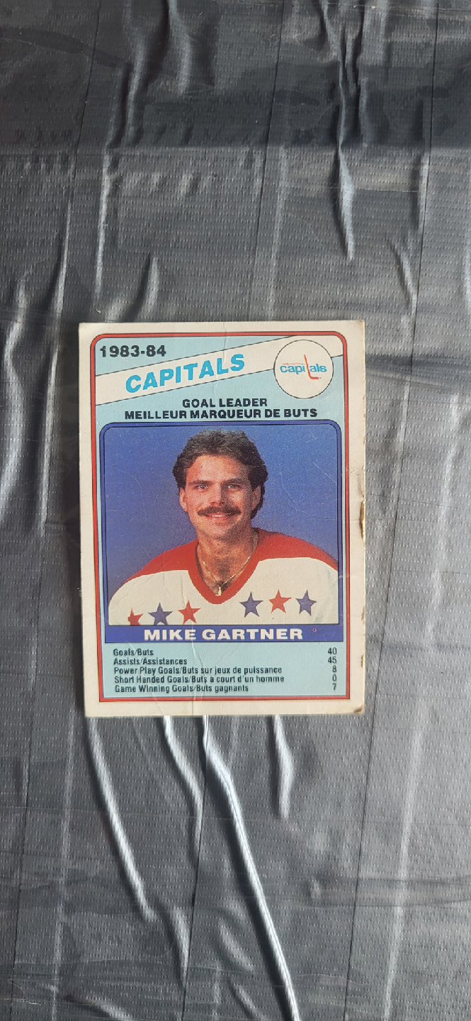 Mike Gartner 1983-84 Capitals Hockey Card