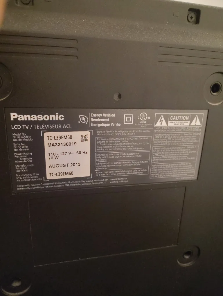 Panasonic TC-L39EM60 39" LCD TV image indicator(2)