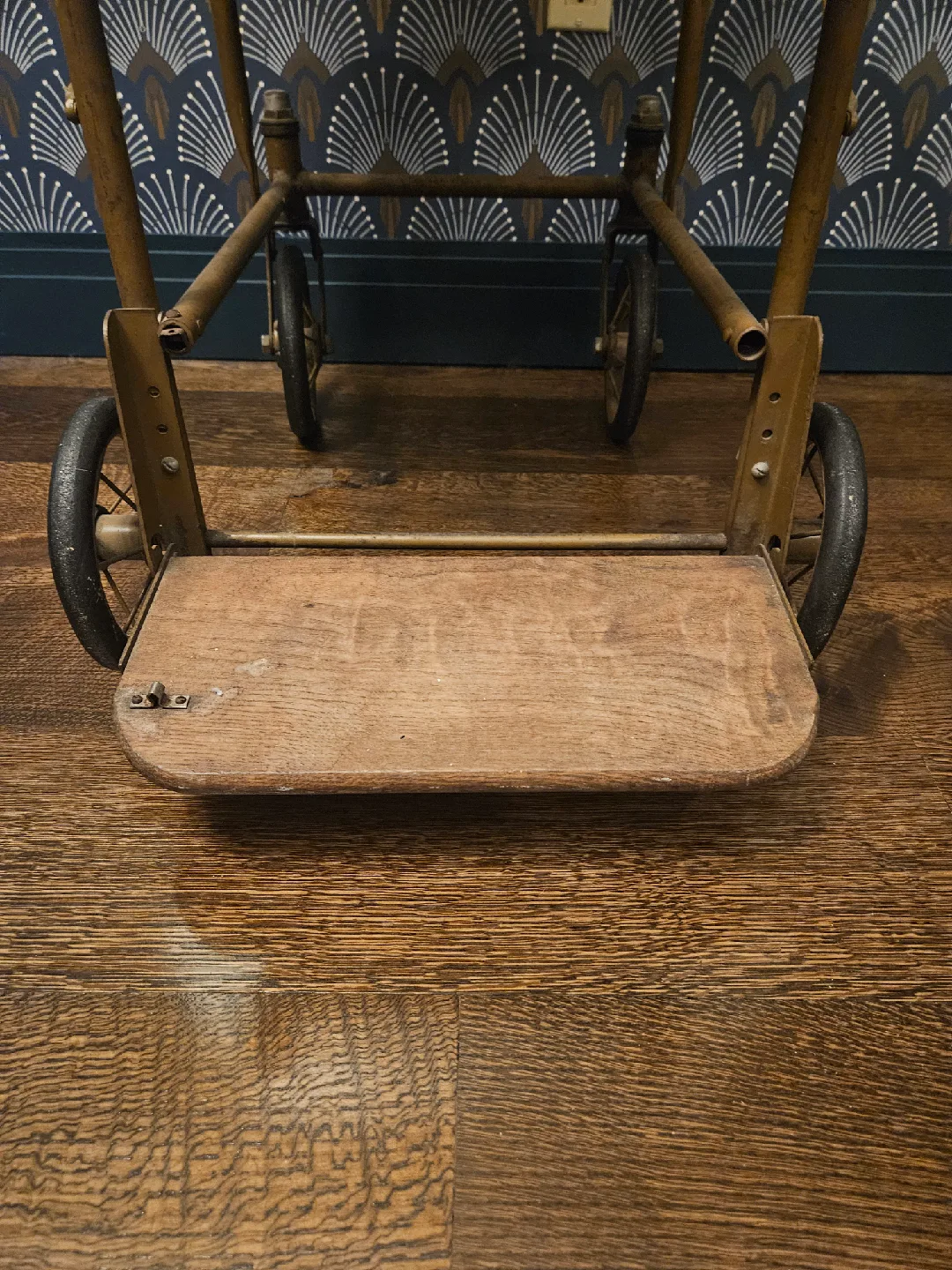 Vintage Wicker and Wood Wheelchair image indicator(4)